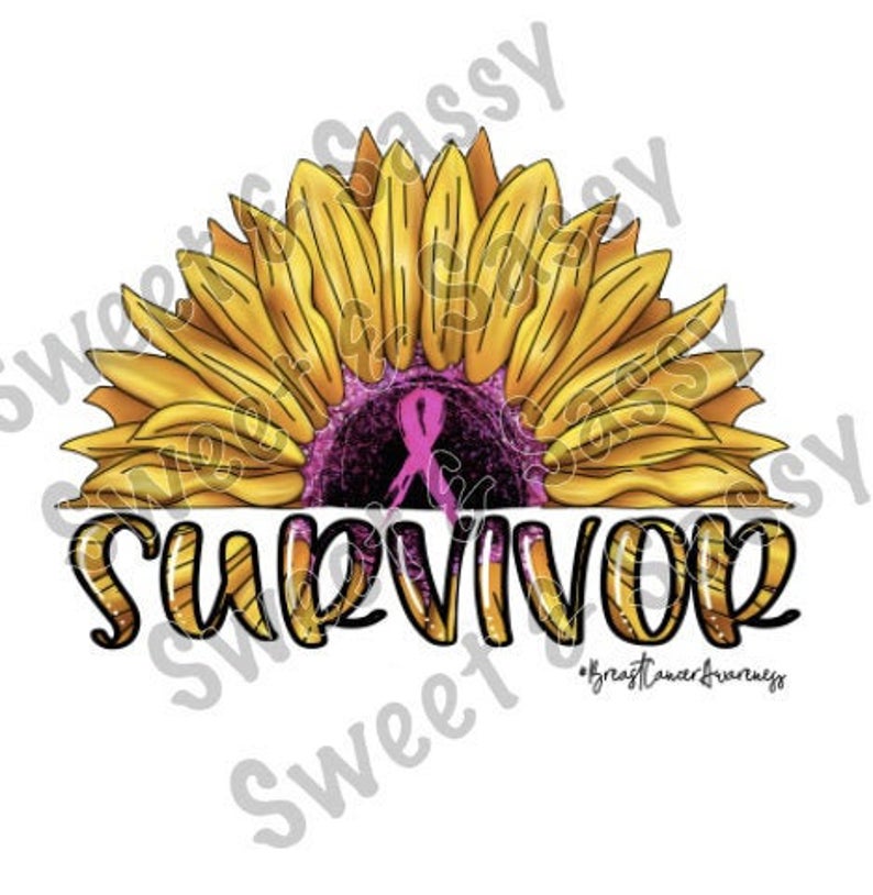 Breast Cancer Sunflower Survivor