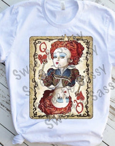 Queen of Hearts Sublimation Transfer