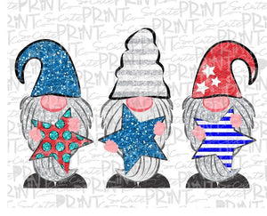 USA Gnomes, America, Stars and Stripes