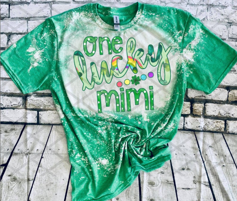 One Lucky Mimi, St. Patrick's Day, Ready to press, Sublimation Transfer