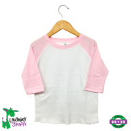 Pink Toddler Raglan T-Shirts – 65% Polyester