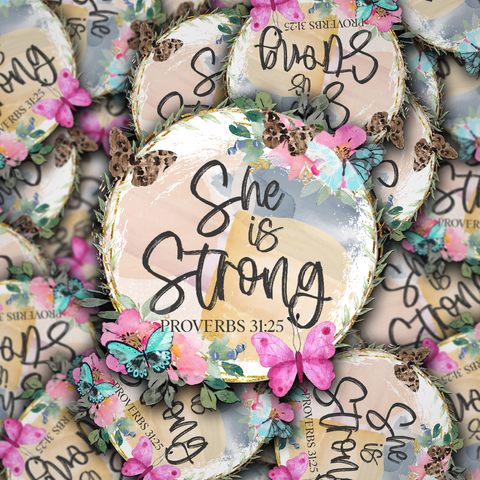 She is strong Vinyl Decal