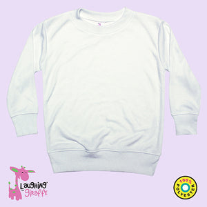 Long Sleeve Sweatshirt White - 100% Polyester